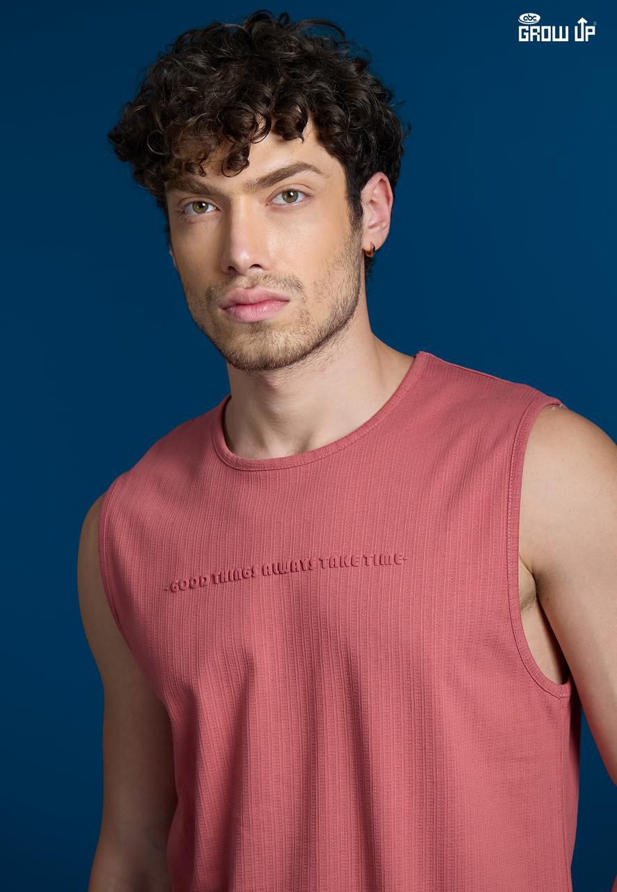 R 1513 Growup Knit Mens Tank Top Exporter India