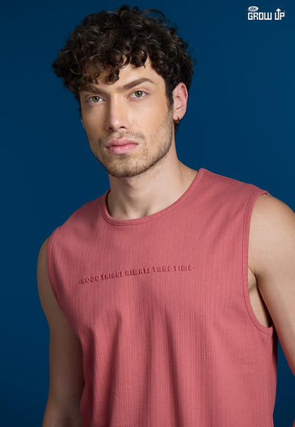 R 1513 Growup Knit Mens Tank Top Exporter India