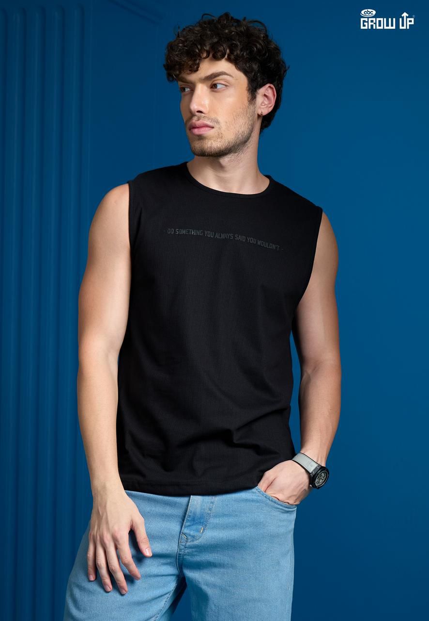 R 1513 Growup Knit Mens Tank Top Exporter India