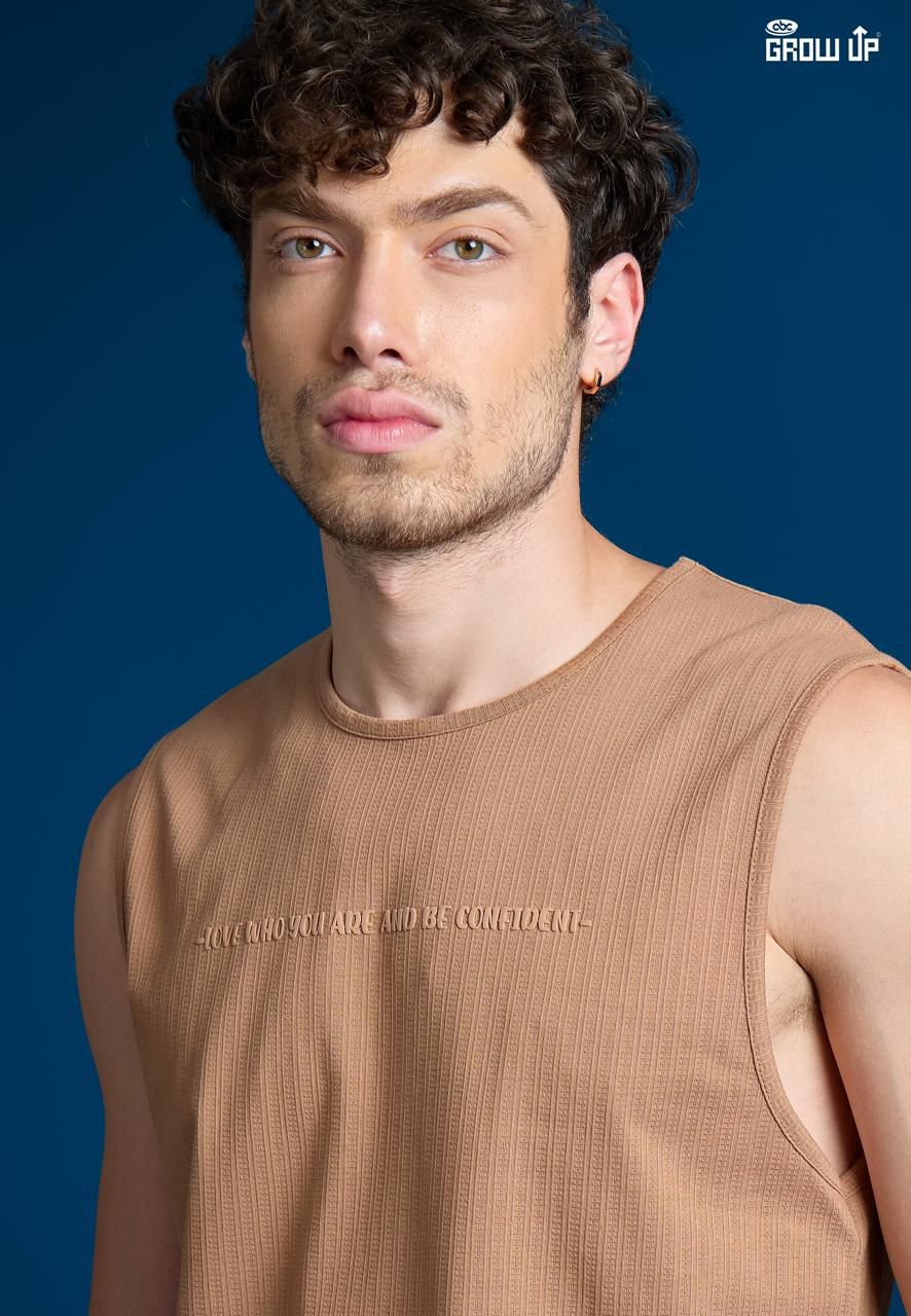 R 1513 Growup Knit Mens Tank Top Exporter India