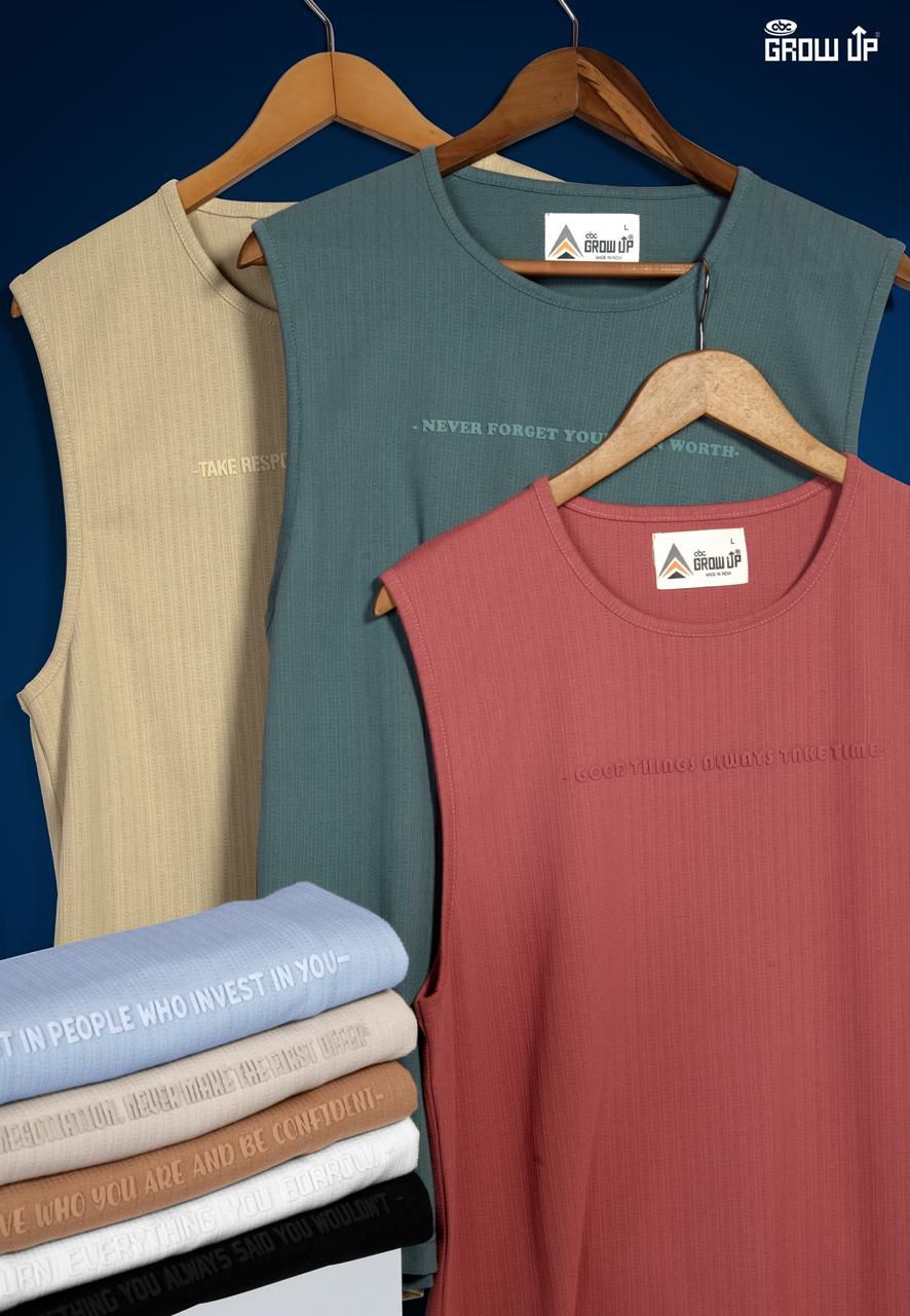 R 1513 Growup Knit Mens Tank Top Exporter India