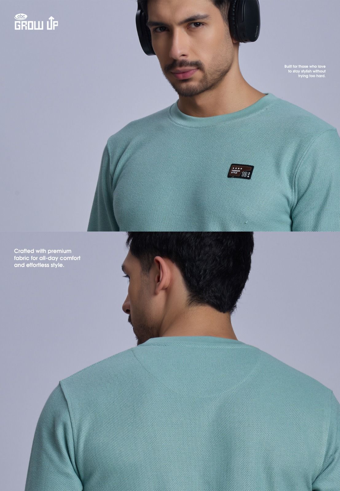 R 1518 Growup Interlock Mens Tshirts Manufacturer Ahmedabad