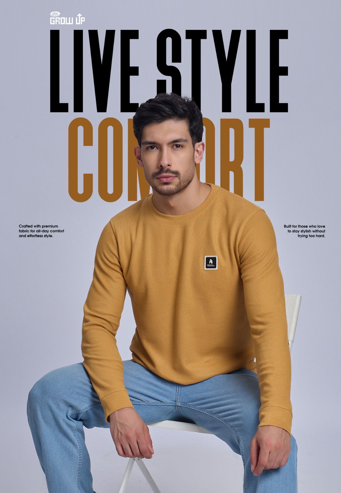 R 1518 Growup Interlock Mens Tshirts Manufacturer Ahmedabad