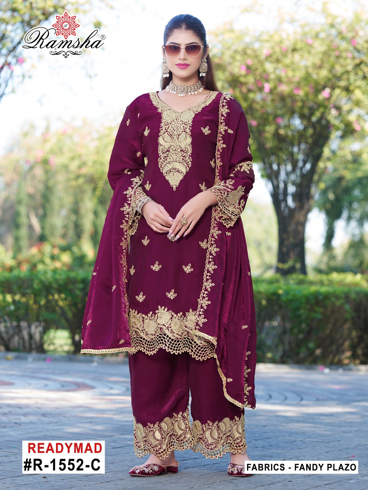 R 1522 Ramsha Pakistani Readymade Suits Exporter Ahmedabad