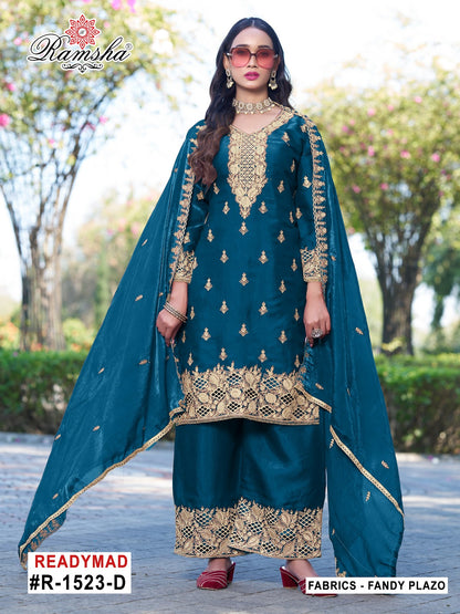 R 1523 Ramsha Pakistani Readymade Suits Supplier Ahmedabad