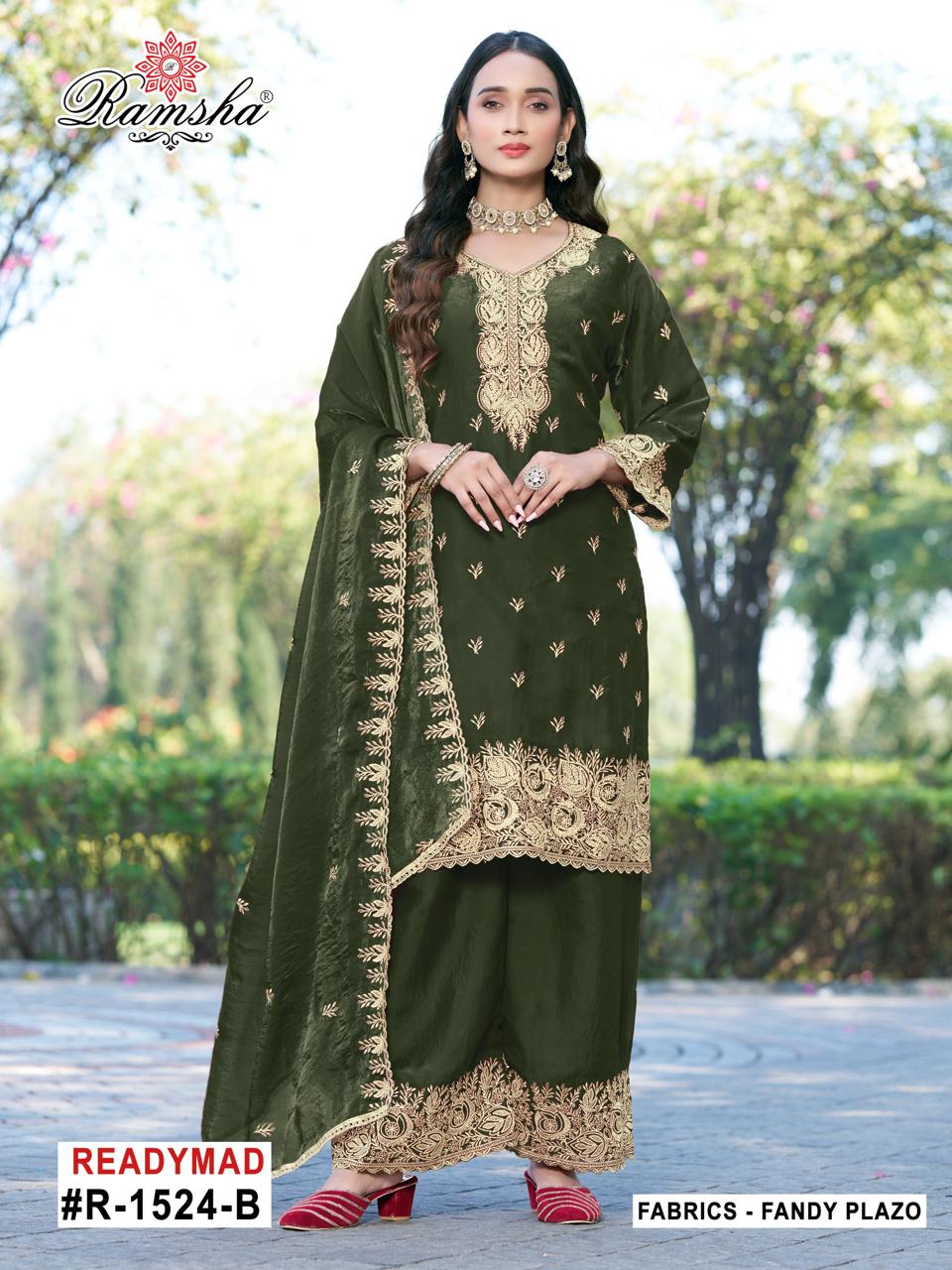 R 1524 Abcd Ramsha Fendy Pakistani Readymade Suits Wholesale Rate