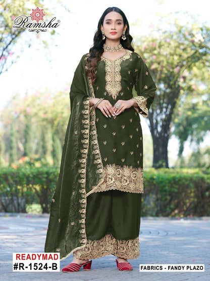 R 1524 Abcd Ramsha Fendy Pakistani Readymade Suits Wholesale Rate