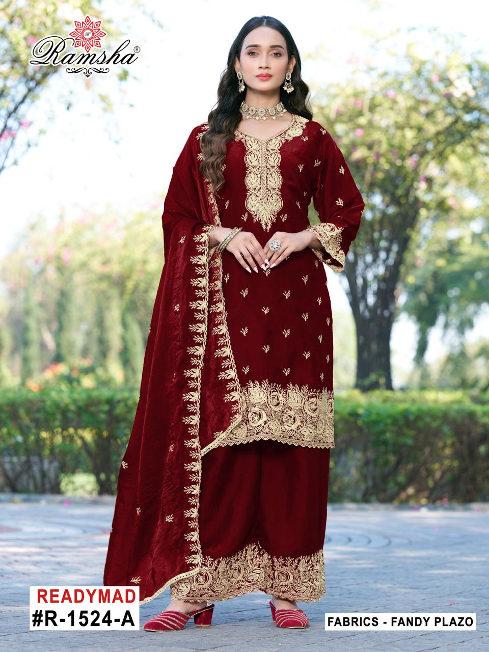 R 1524 Abcd Ramsha Fendy Pakistani Readymade Suits Wholesale Rate