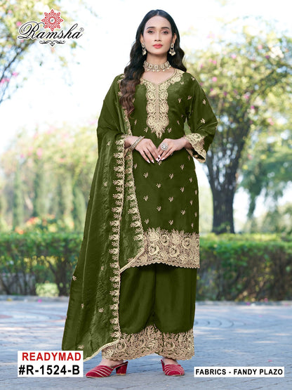 R 1524 Ramsha Pakistani Readymade Suits Manufacturer Ahmedabad