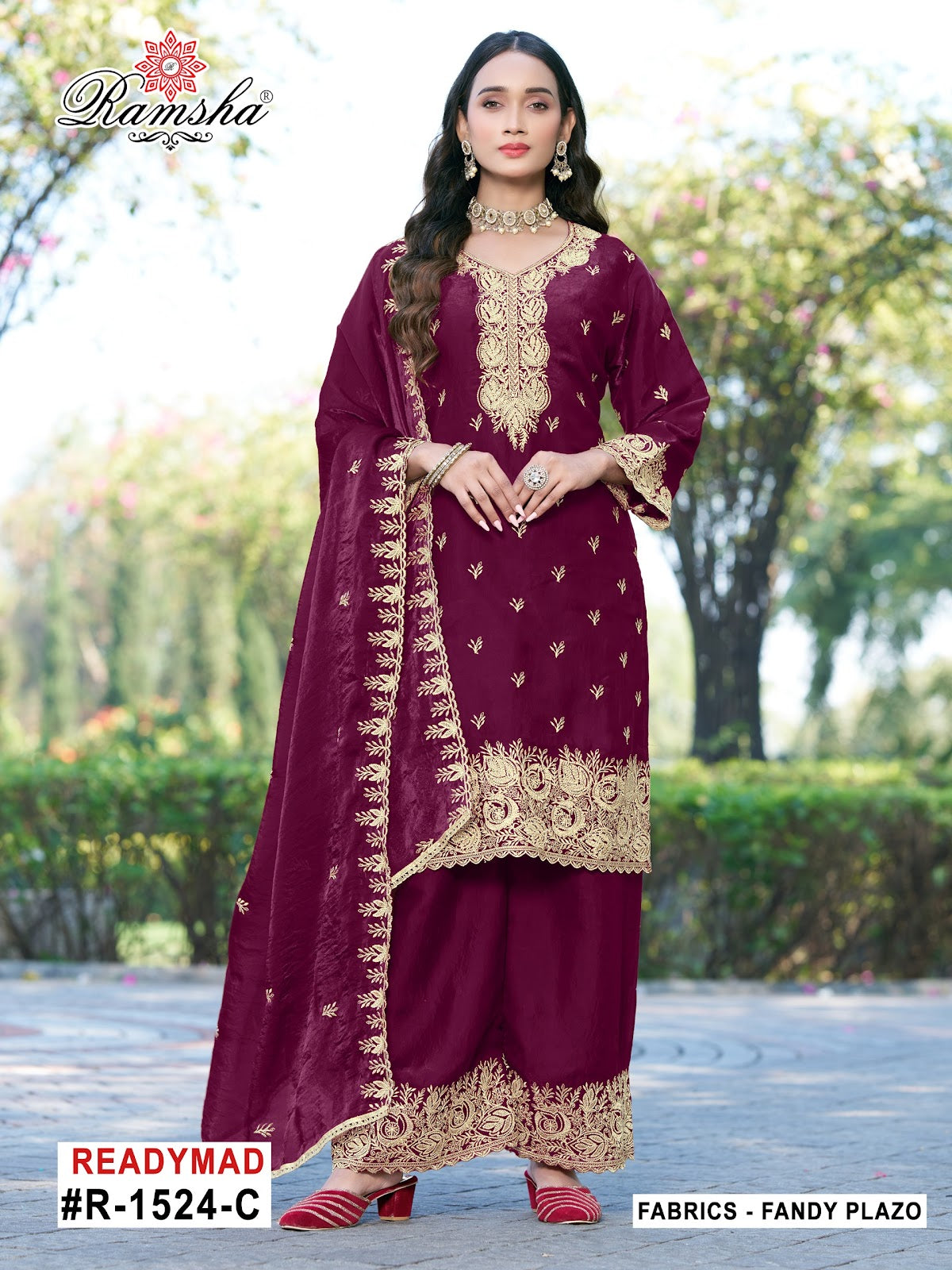 R 1524 Ramsha Pakistani Readymade Suits Manufacturer Ahmedabad