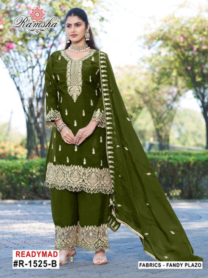 R 1525 Ramsha Pakistani Readymade Suits Wholesale Rate