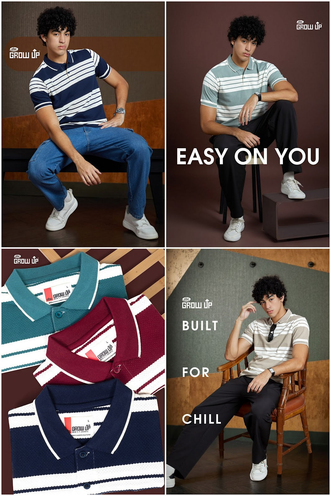 R 1556 Growup Knit Mens Tshirts Wholesale Rate