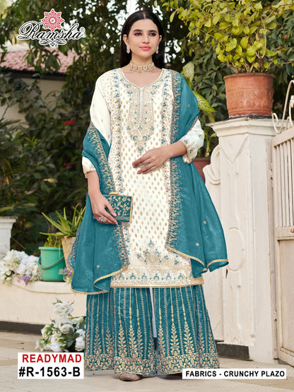 R 1563 Nx Ramsha Pakistani Readymade Suits Exporter