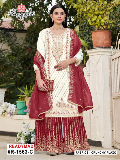 R 1563 Nx Ramsha Pakistani Readymade Suits Exporter