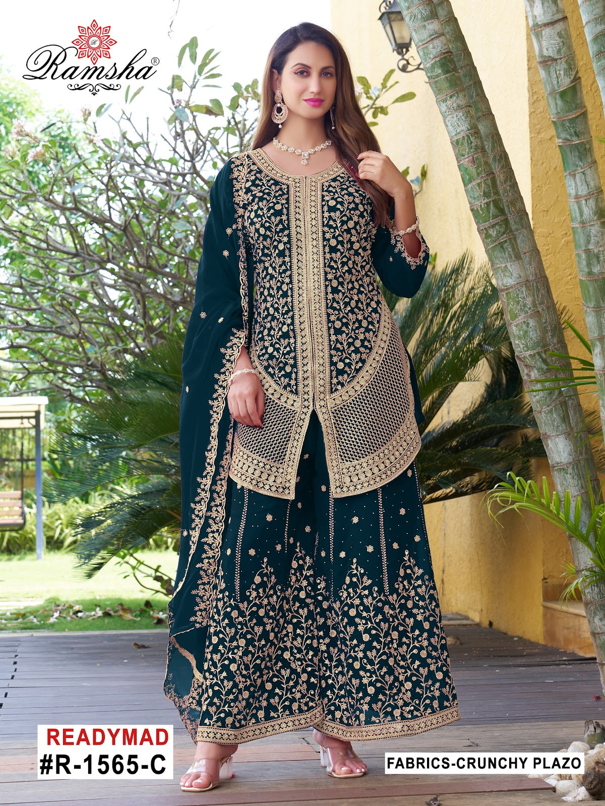 R 1565 Nx Ramsha Pakistani Readymade Suits Wholesaler Ahmedabad