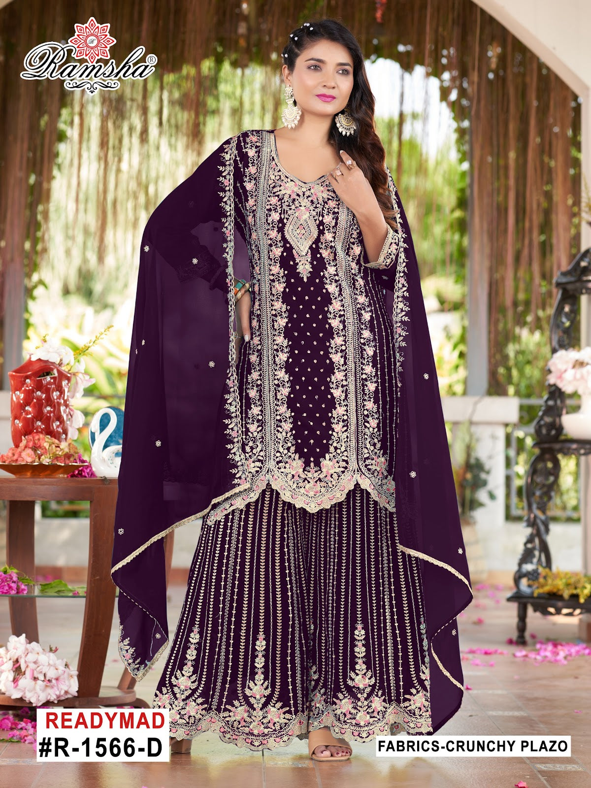 R 1566 Nx Ramsha Pakistani Readymade Suits Exporter