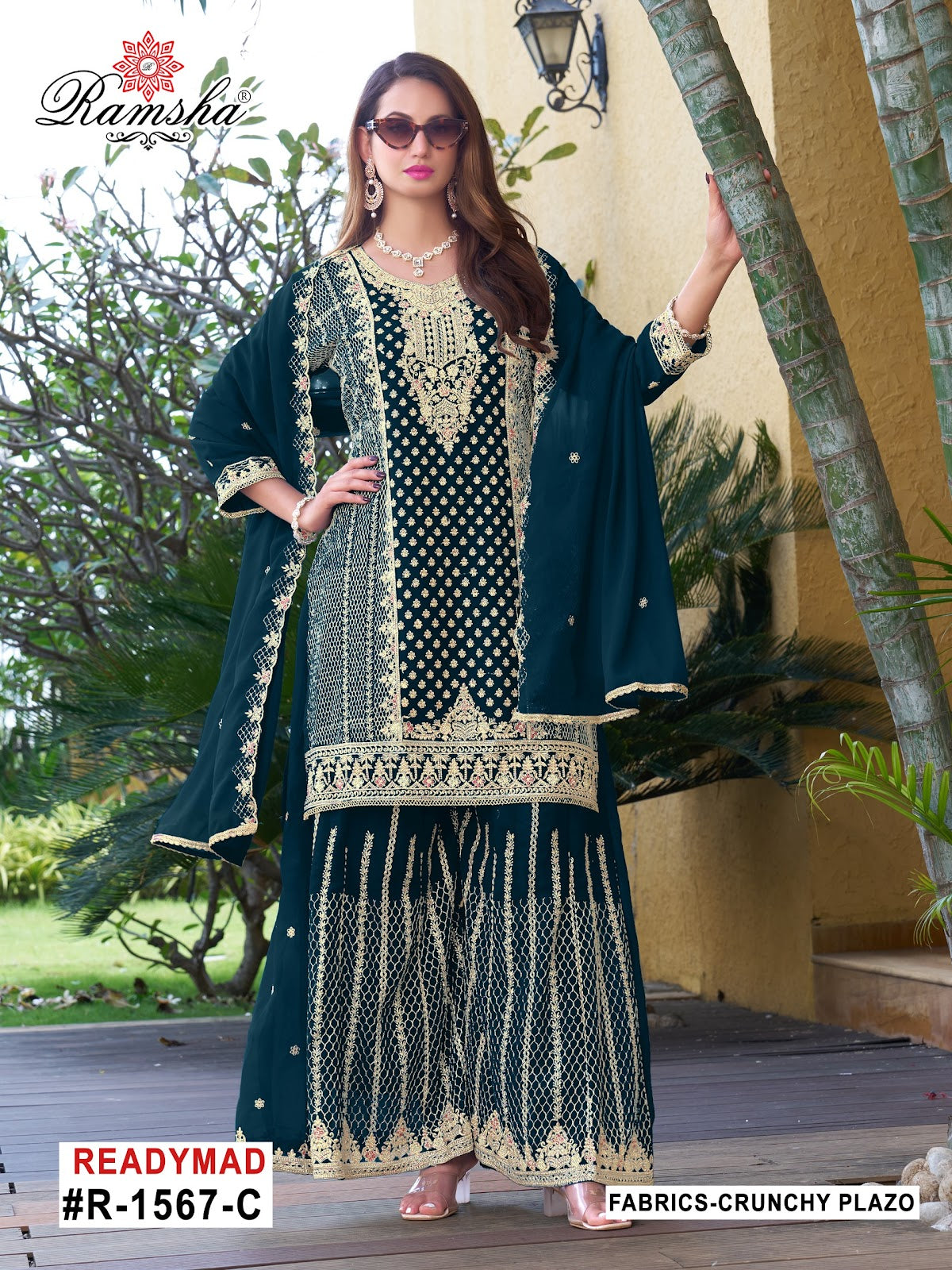 R 1567 Nx Ramsha Pakistani Readymade Suits Supplier
