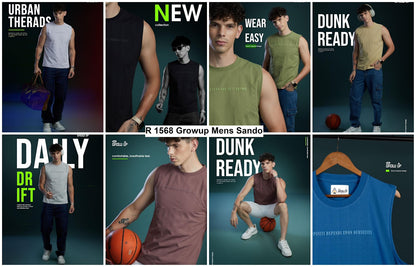 R 1568 Growup Interlock Knit Mens Sando Wholesaler