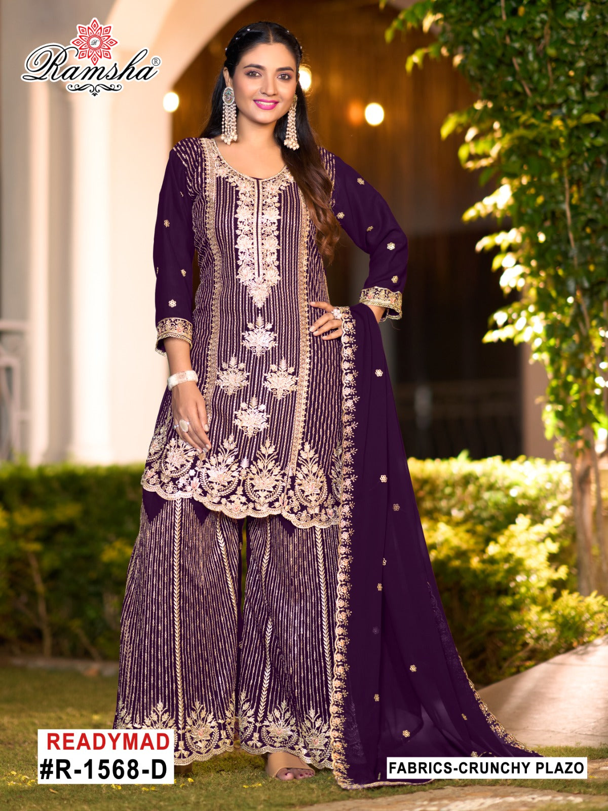 R 1568 Nx Ramsha Pakistani Readymade Suits Manufacturer