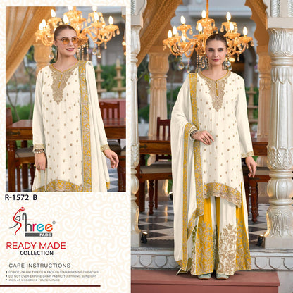 R 1572 Shree Fabs Chinon Pakistani Readymade Suits Exporter Ahmedabad