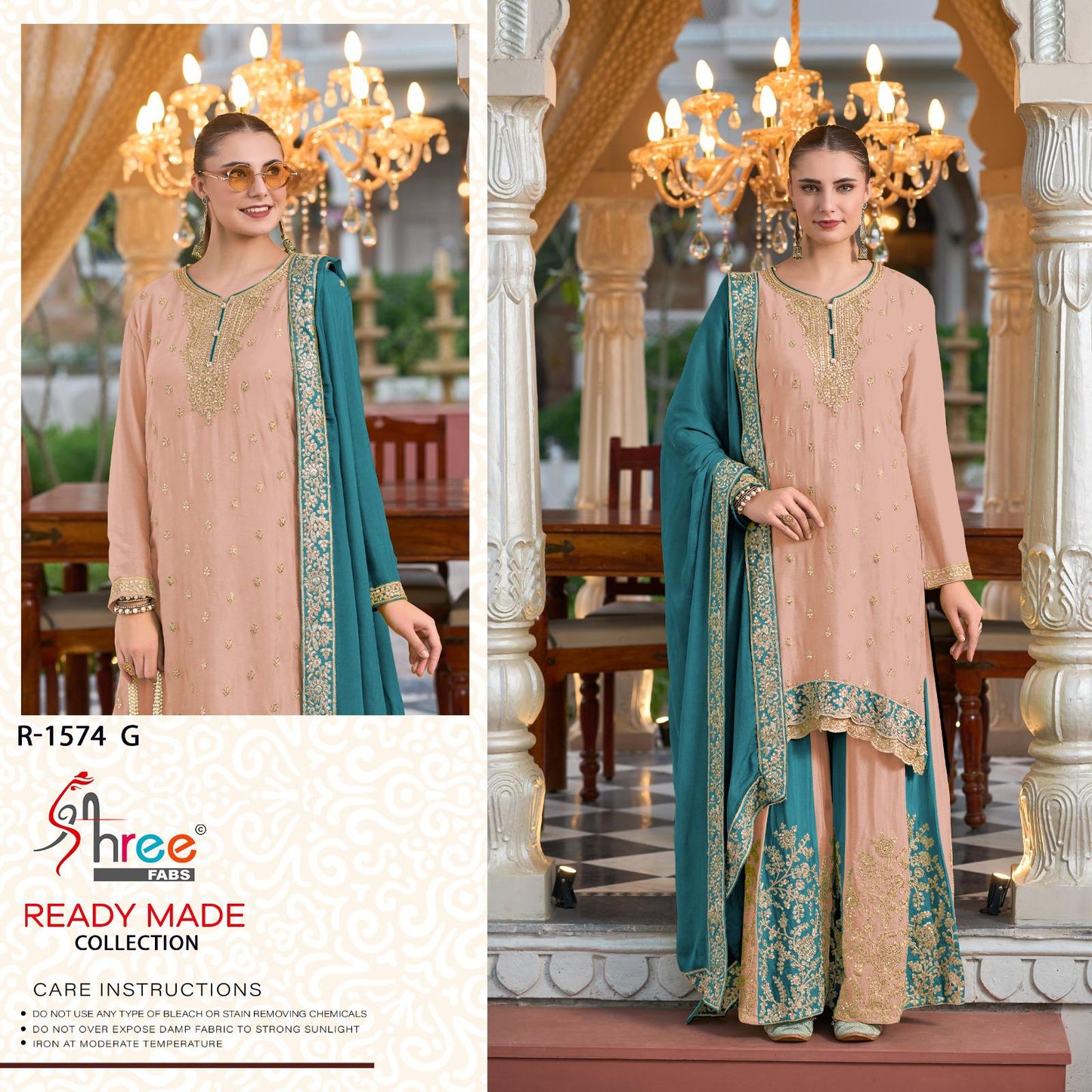 R 1574 Shree Fabs Chinon Pakistani Readymade Suits Wholesaler Ahmedabad