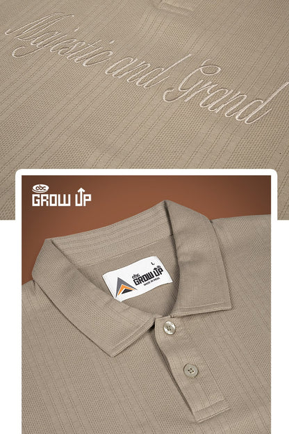 R 1577 Full Sleeves Growup Interlock Mens Tshirts Wholesale