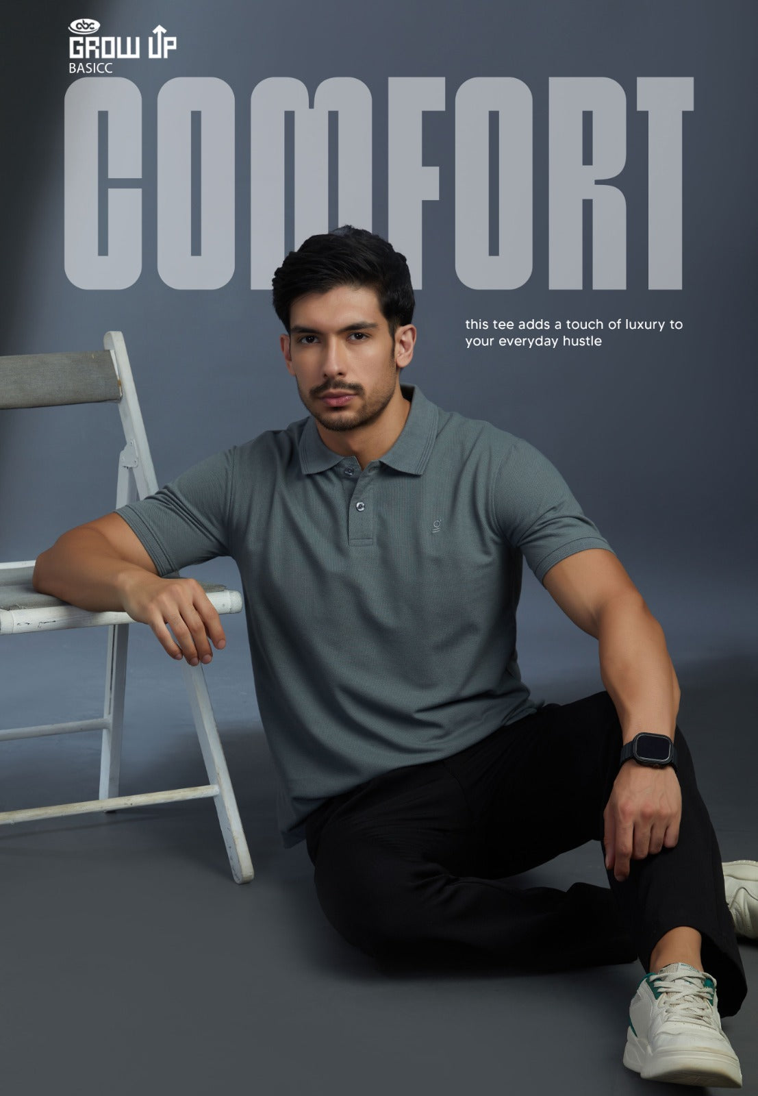 R 1581 Polo Growup Matty Mens Tshirts Wholesale