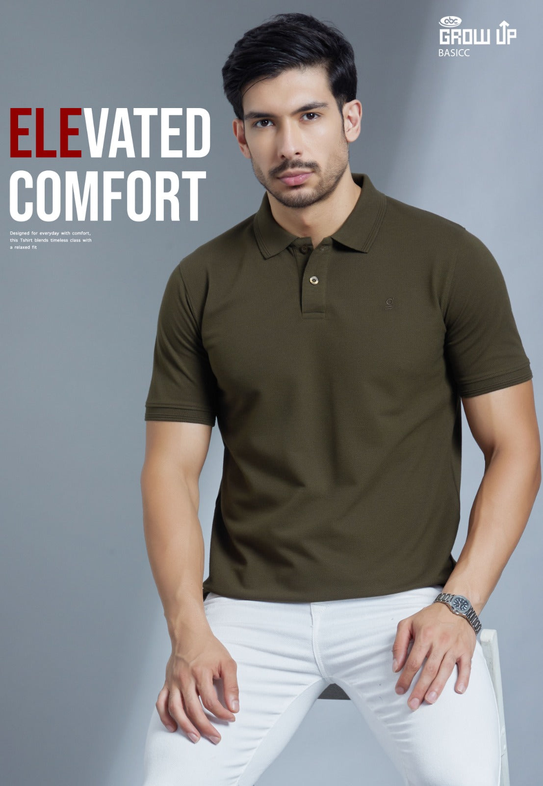 R 1581 Polo Growup Matty Mens Tshirts Wholesale