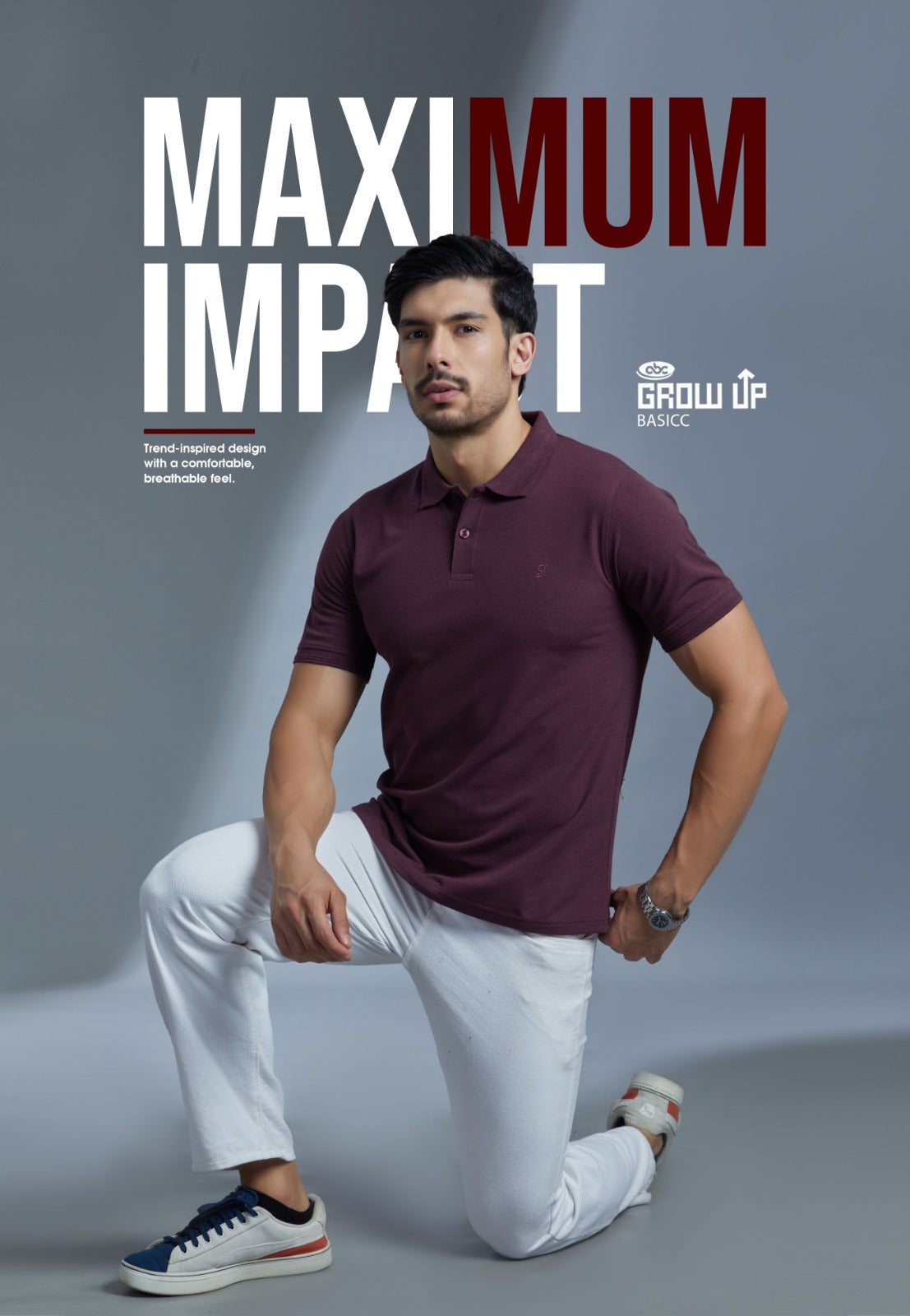 R 1581 Polo Growup Matty Mens Tshirts Wholesale