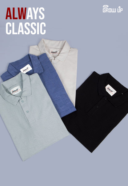 R 1582 Polo Growup Knit Mens Tshirts Manufacturer Gujarat
