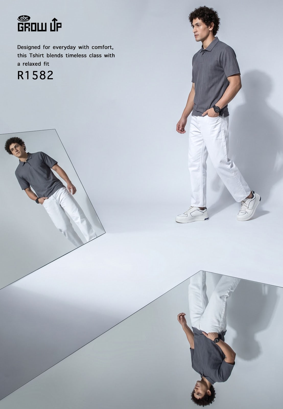 R 1582 Polo Growup Knit Mens Tshirts Manufacturer Gujarat