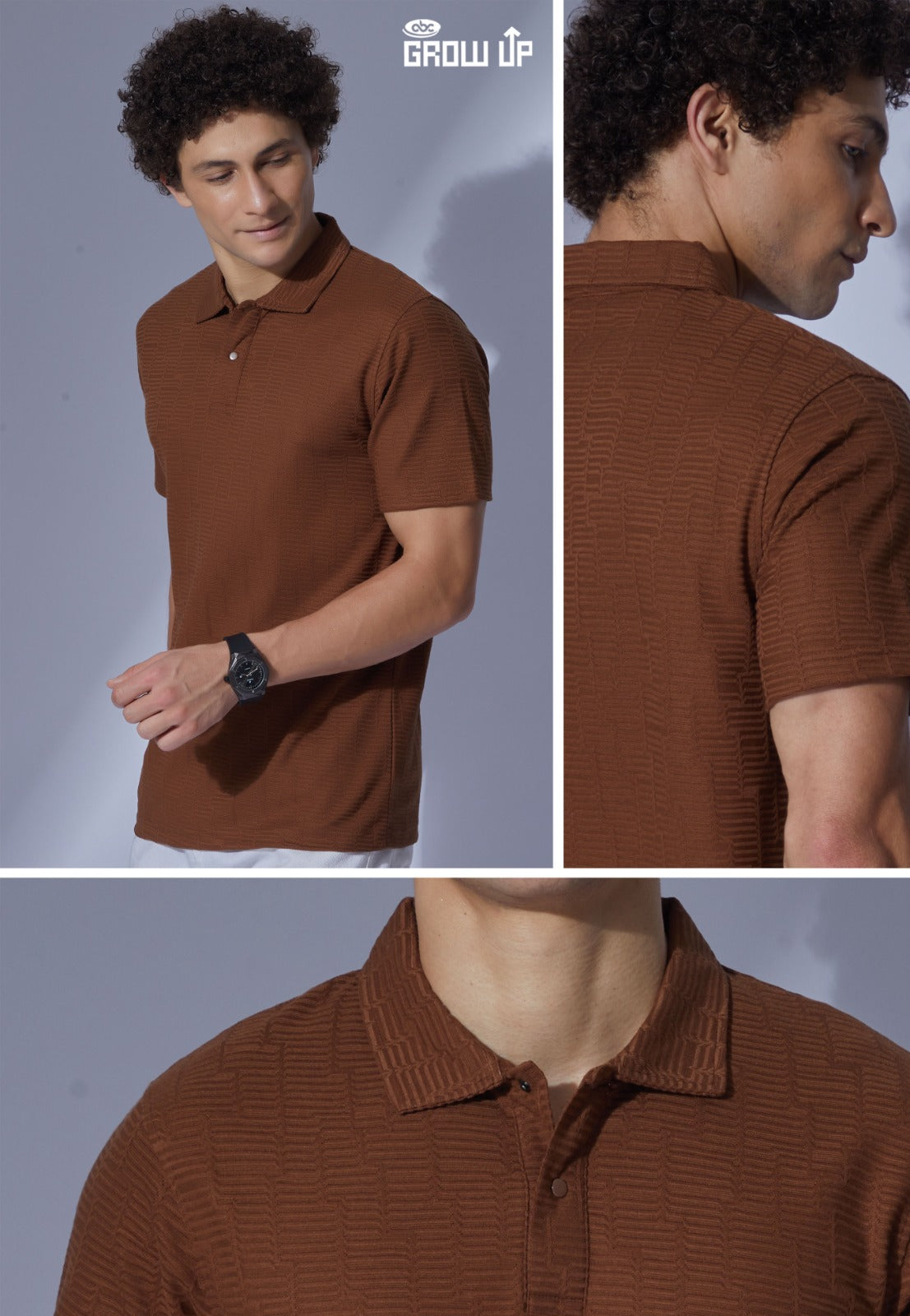 R 1582 Polo Growup Knit Mens Tshirts Manufacturer Gujarat