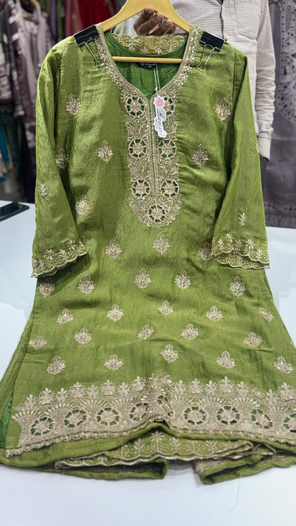R 1587 Ramsha Nc Moss Pakistani Readymade Suits Exporter