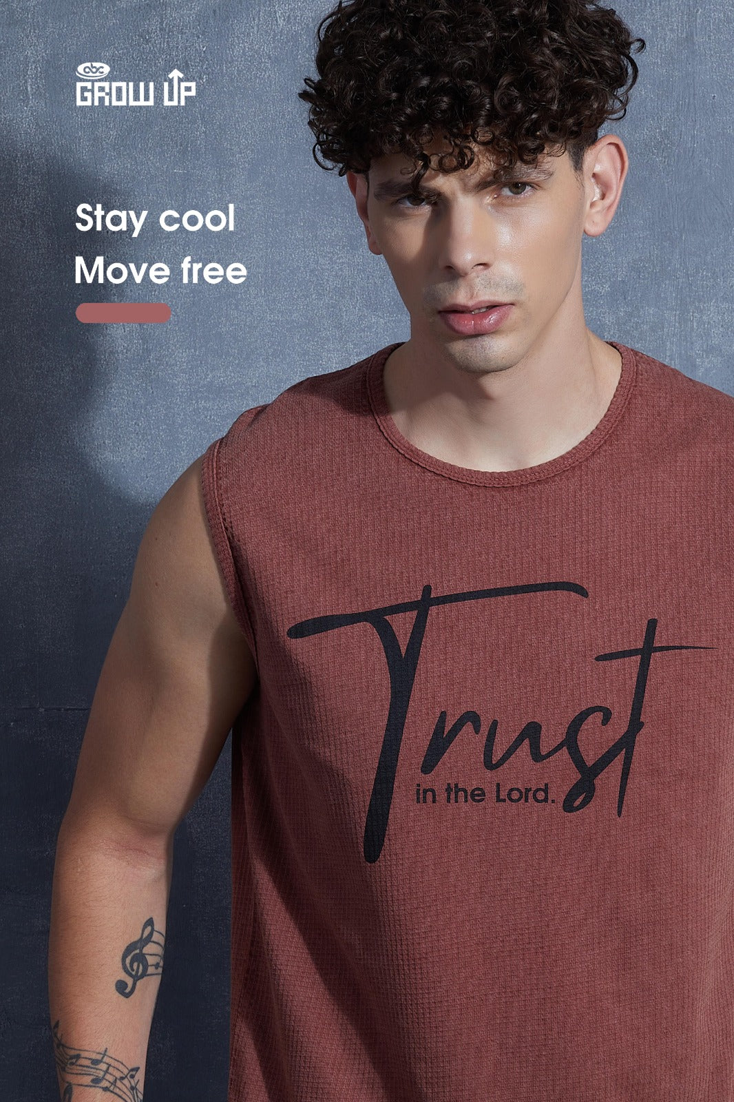 R 1595 Acid Wash Growup Mens Tank Top Wholesaler Gujarat