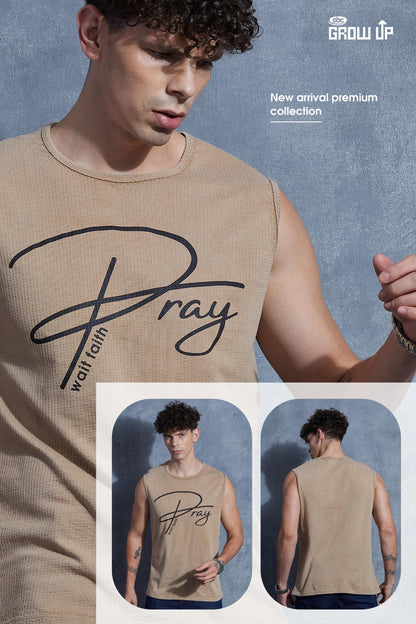 R 1595 Acid Wash Growup Mens Tank Top Wholesaler Gujarat