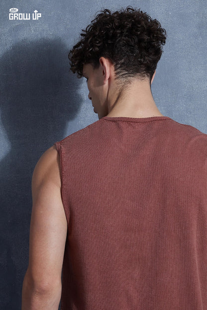 R 1595 Acid Wash Growup Mens Tank Top Wholesaler Gujarat