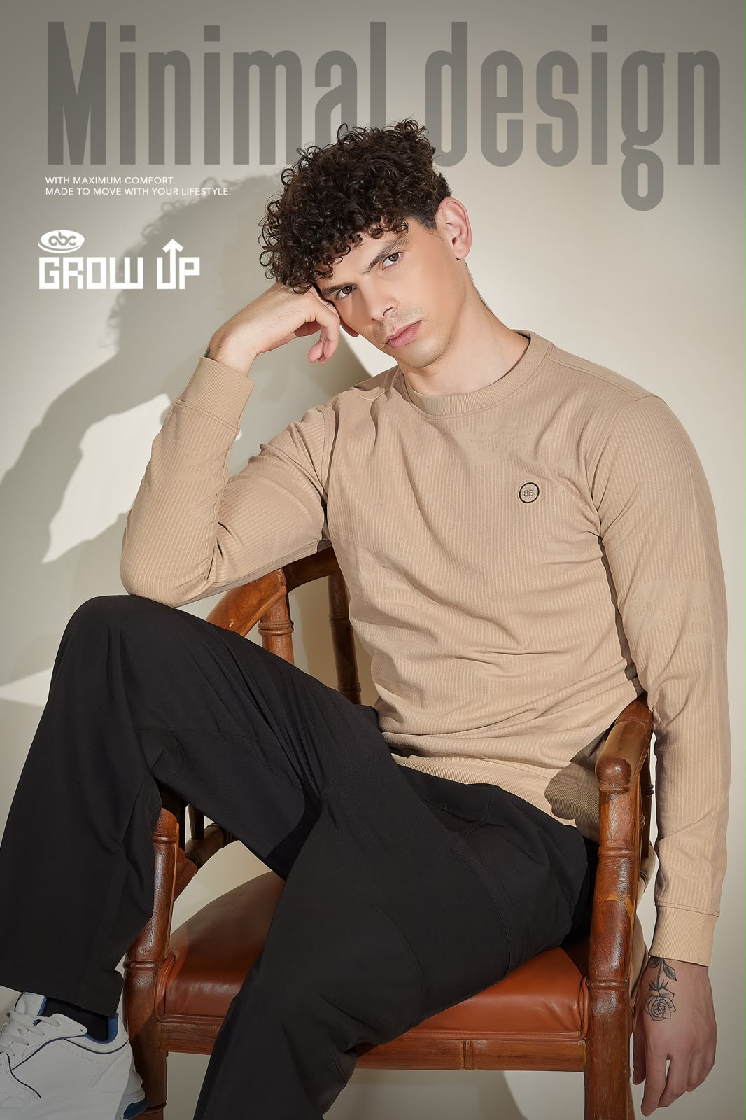 R 1598 Hand Rib Growup Knit Mens Tshirts Exporter Ahmedabad