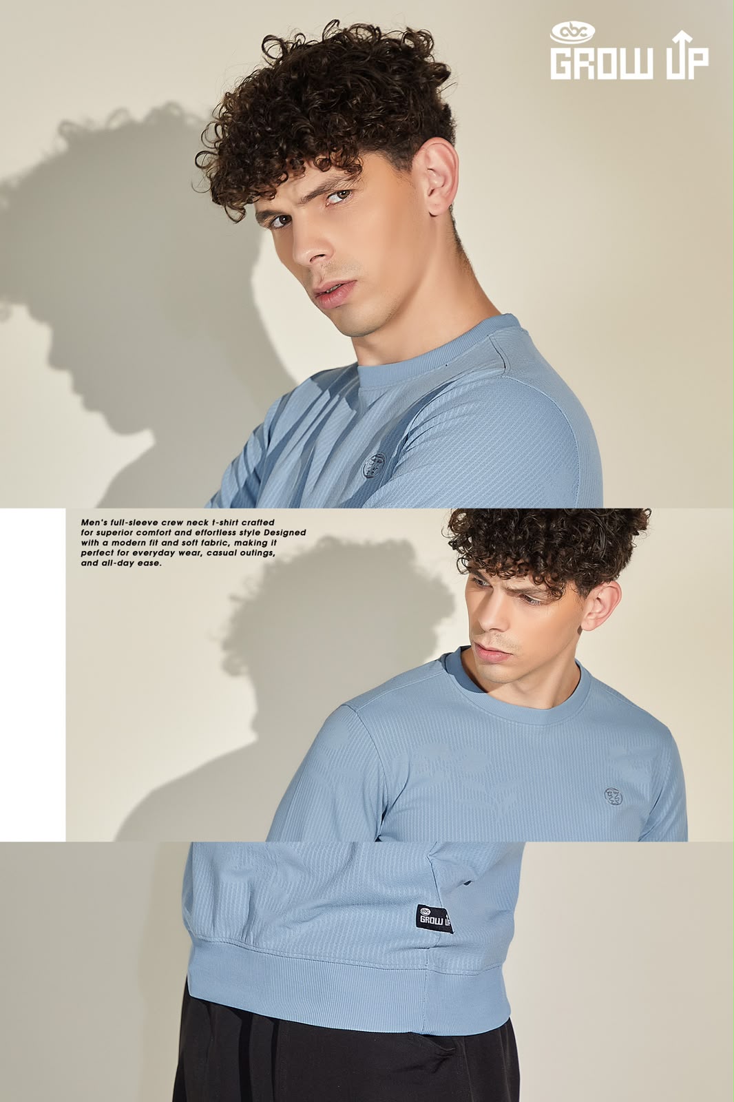 R 1598 Hand Rib Growup Knit Mens Tshirts Exporter Ahmedabad