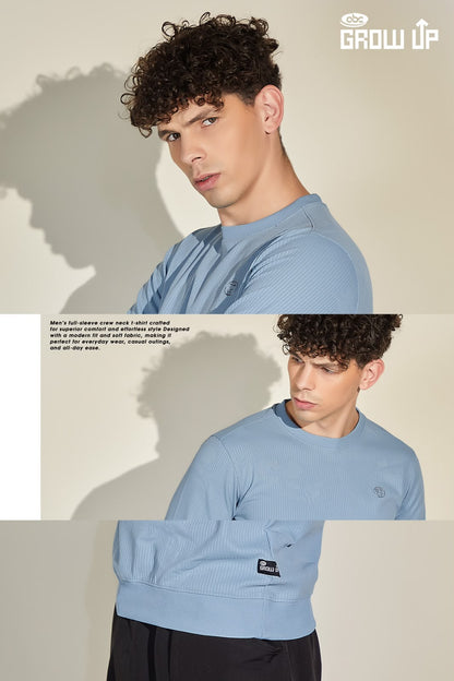 R 1598 Hand Rib Growup Knit Mens Tshirts Exporter Ahmedabad