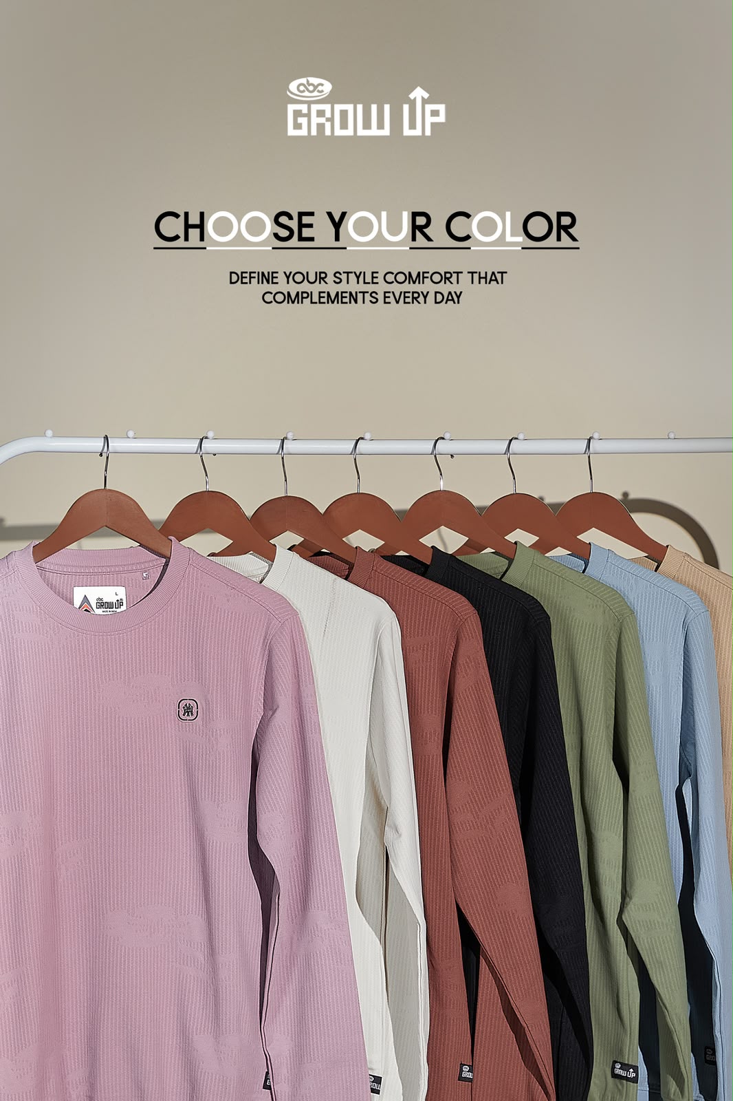 R 1598 Hand Rib Growup Knit Mens Tshirts Exporter Ahmedabad