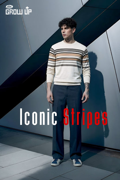 R 1603 Stripes Growup Looper Mens Tshirts Manufacturer