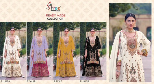 R 1610 Shree Fabs Chinon Pakistani Readymade Suits Manufacturer Ahmedabad