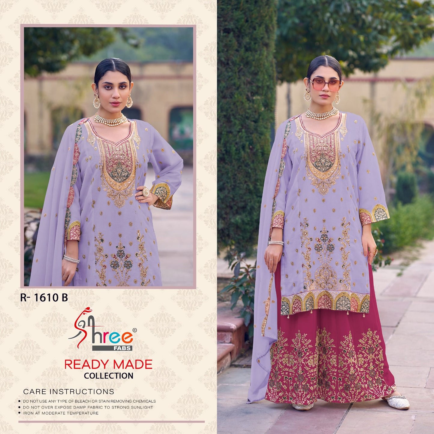 R 1610 Shree Fabs Chinon Pakistani Readymade Suits Manufacturer Ahmedabad