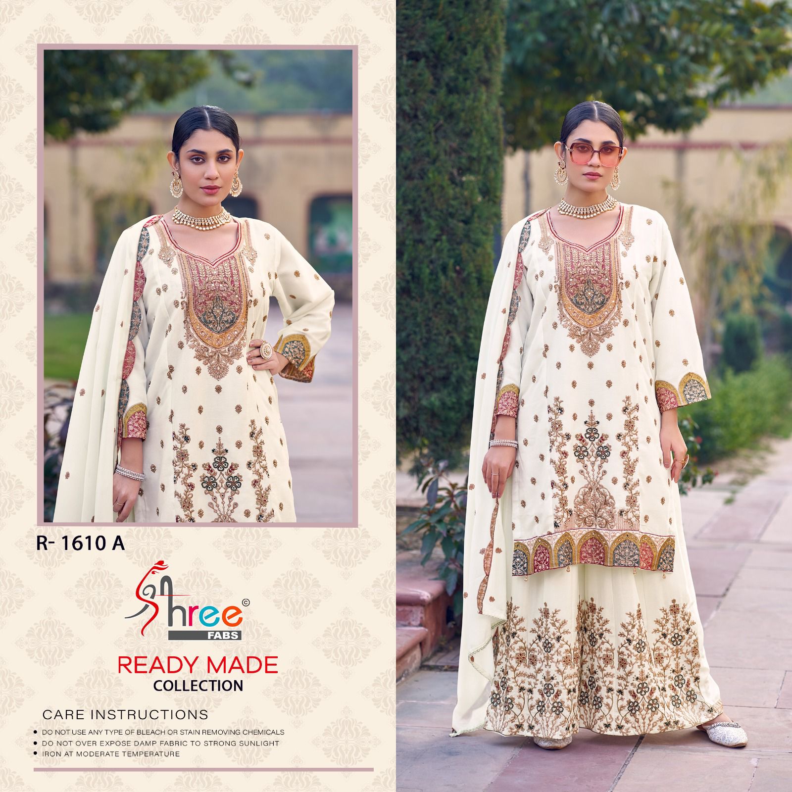 R 1610 Shree Fabs Chinon Pakistani Readymade Suits Manufacturer Ahmedabad
