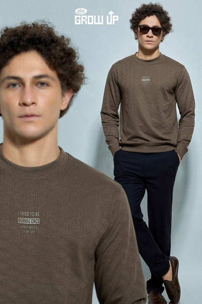 R 1614 Full Sleeves Growup Knit Mens Tshirts Supplier Gujarat