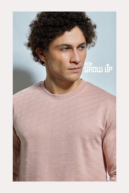 R 1614 Full Sleeves Growup Knit Mens Tshirts Supplier Gujarat
