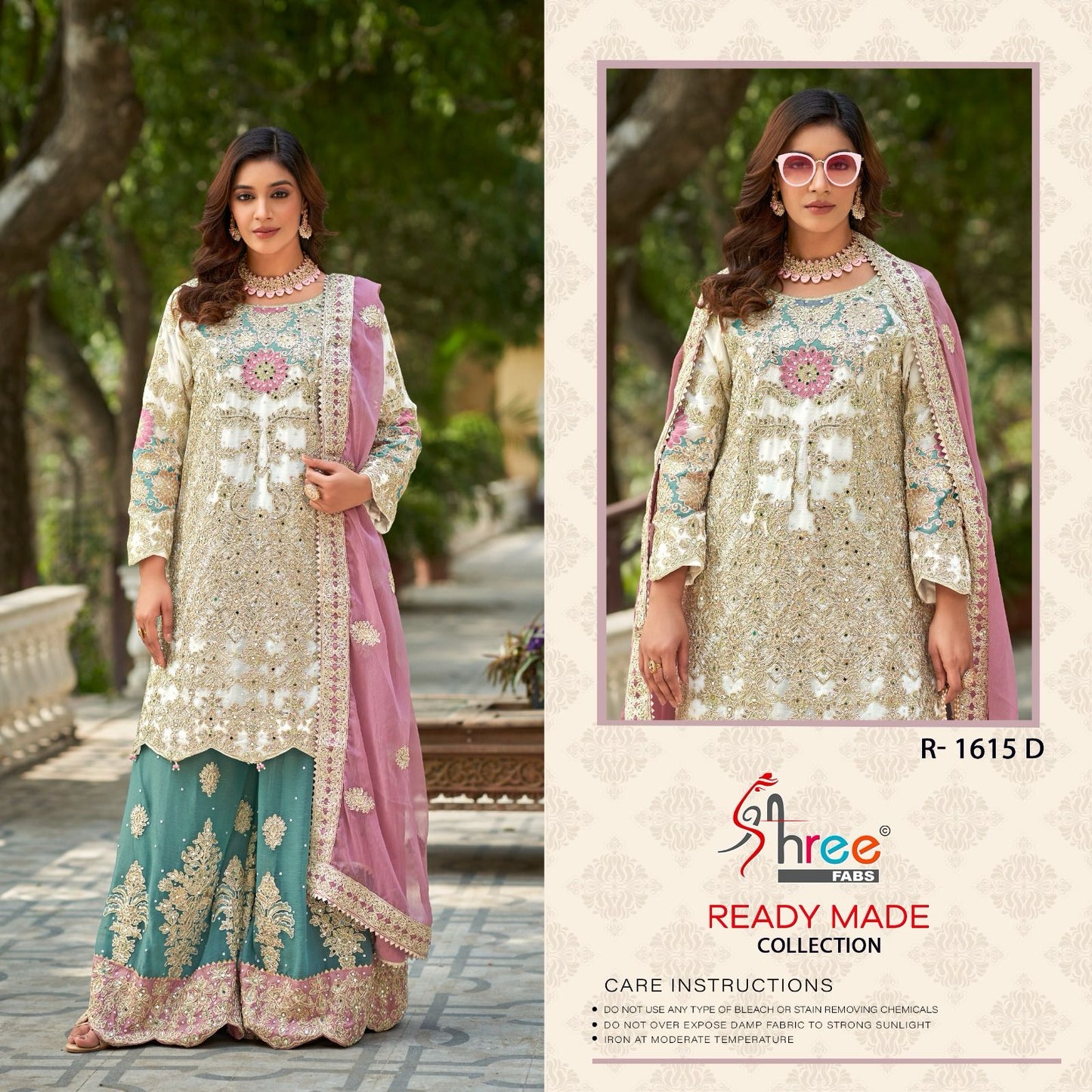 R 1615 Shree Fabs Chiffon Pakistani Readymade Suits Wholesale Price