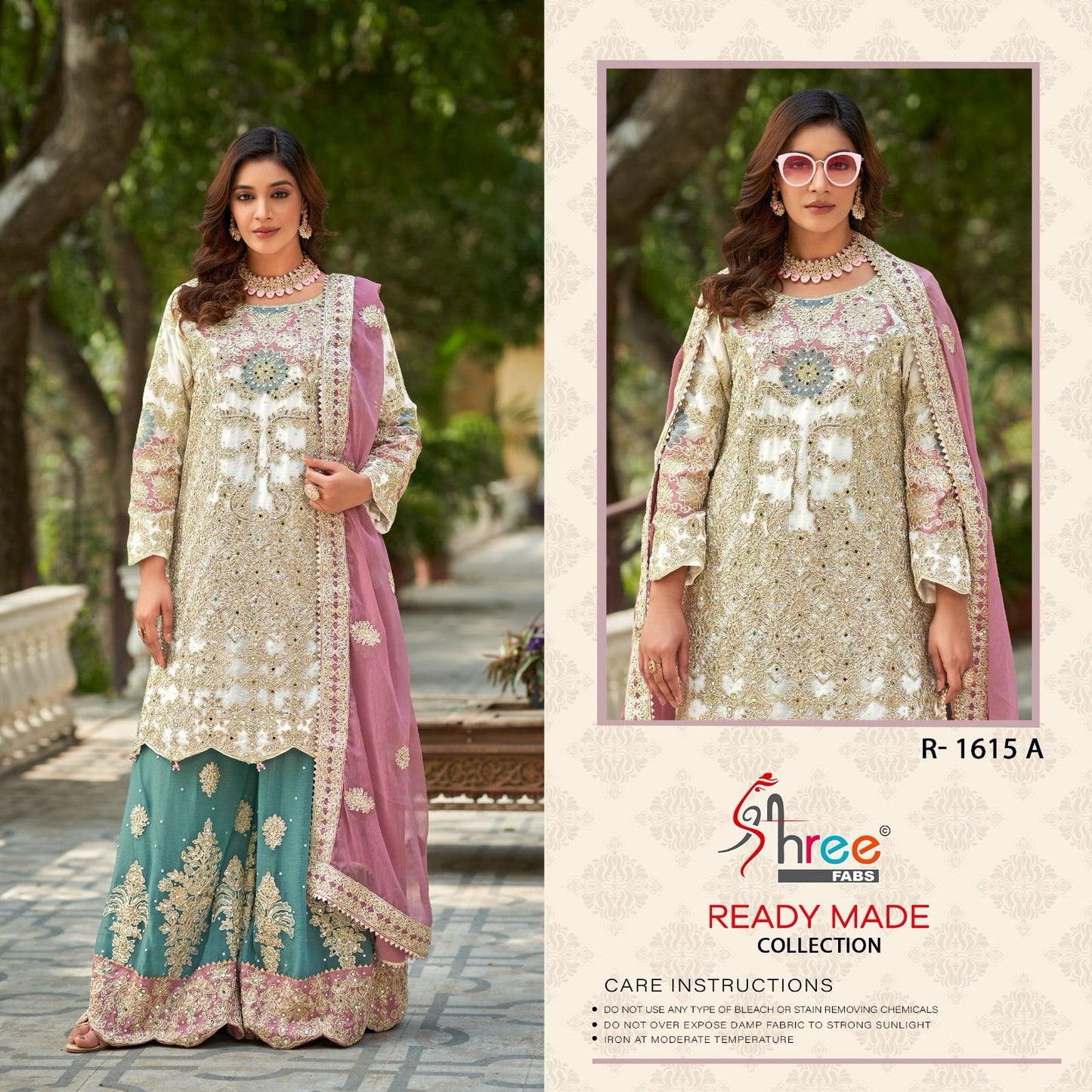 R 1615 Shree Fabs Chiffon Pakistani Readymade Suits Wholesale Price