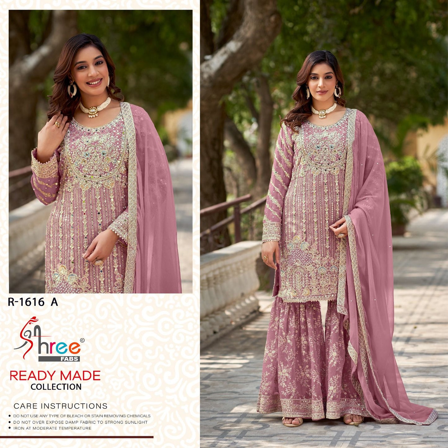 R 1616 Shree Fabs Chiffon Pakistani Readymade Suits Supplier Ahmedabad