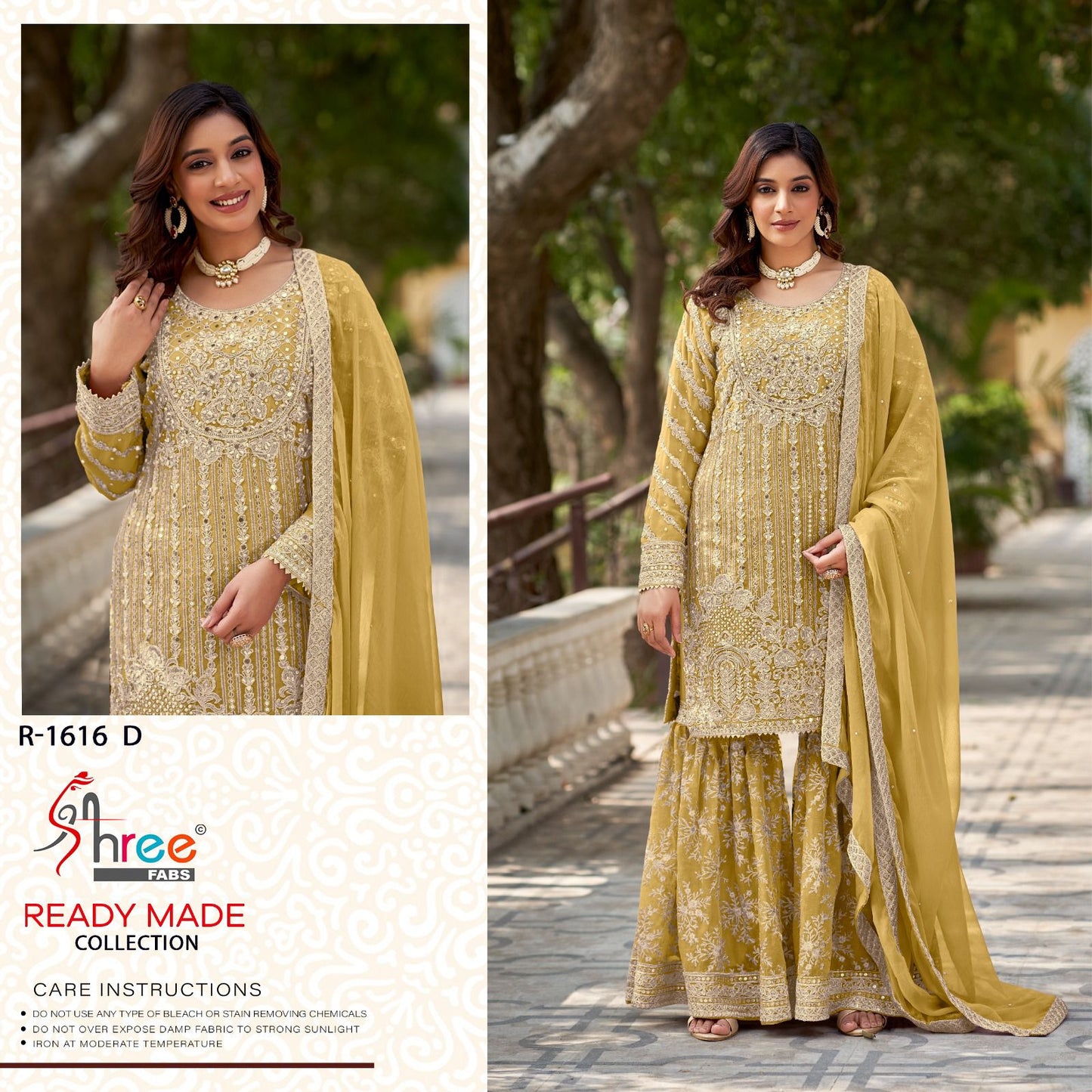 R 1616 Shree Fabs Chiffon Pakistani Readymade Suits Supplier Ahmedabad